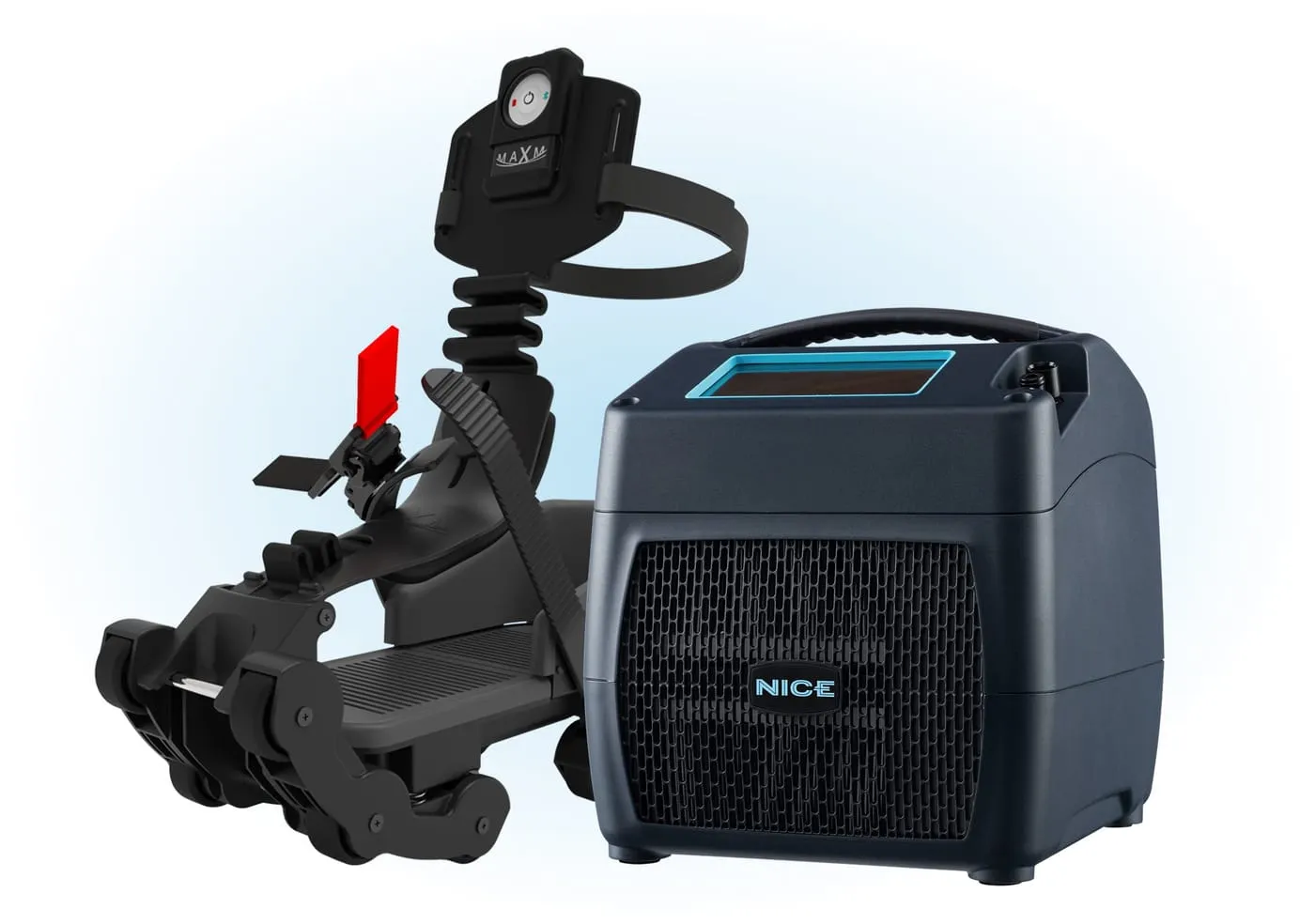 A pair of MAXM Skate recovery devices