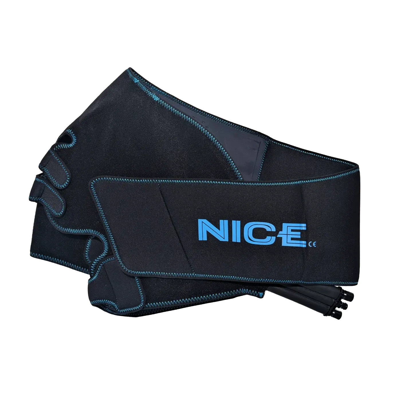 The NICE shoulder wrap folded, showing the shoulder cap and strap